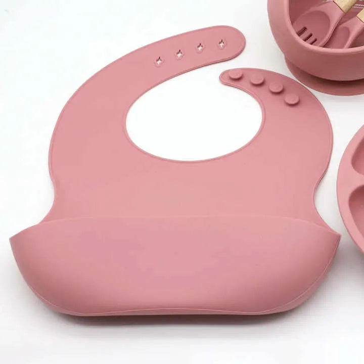 طقم أدوات طعام سيليكون للأطفال
